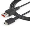 StarTech.com USBSCHAU1M USB cable 39.4" (1 m) USB 2.0 USB A Micro-USB B Black3