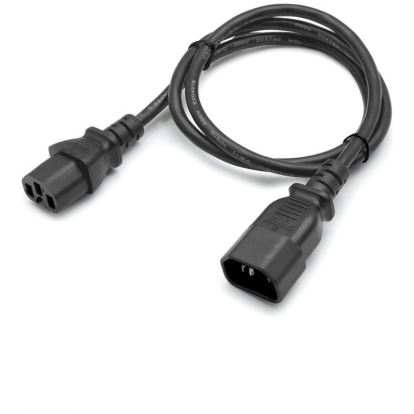 AddOn Networks ADD-515P2C1514AWG8FT power cable Black 96.1" (2.44 m) C15 coupler NEMA 5-15P1