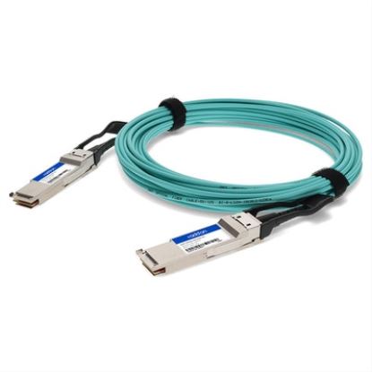 AddOn Networks QSFP-200GB-AOC20M-AO InfiniBand cable 787.4" (20 m) QSFP56 Green, Silver1
