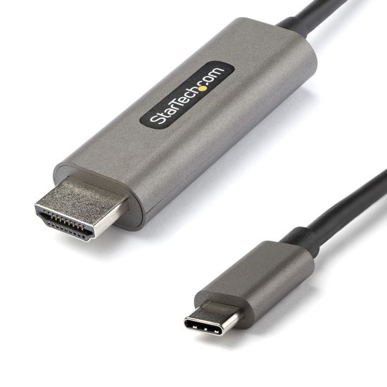 StarTech.com CDP2HDMM1MH video cable adapter 39.4" (1 m) HDMI Type A (Standard) USB Type-C Black, Silver1