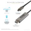 StarTech.com CDP2HDMM1MH video cable adapter 39.4" (1 m) HDMI Type A (Standard) USB Type-C Black, Silver7