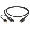 Tripp Lite P567-01M video cable adapter 39.4" (1 m) HDMI + USB DisplayPort Black2