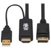 Tripp Lite P567-02M video cable adapter 78.7" (2 m) HDMI + USB DisplayPort Black1