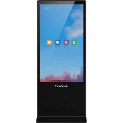 Viewsonic EP5542T signage display Totem design 55" LED 450 cd/m² 4K Ultra HD Black Touchscreen Android 8.01