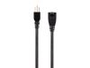 Monoprice 40141 power cable Black 600" (15.2 m) NEMA 5-15P NEMA 5-15R1