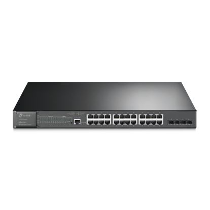 TP-Link TL-SG3428MP network switch Managed L2/L2+ Gigabit Ethernet (10/100/1000) Power over Ethernet (PoE) Black1
