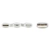 Tripp Lite M101AB-004-LMCW mobile phone cable White 47.2" (1.2 m) USB A USB-C/micro-USB B/Lightning4