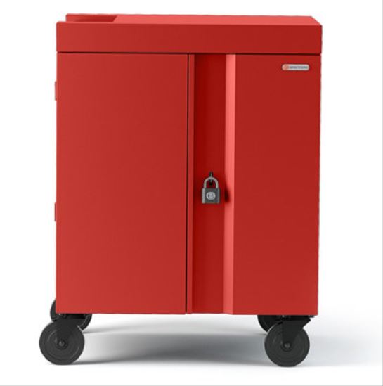 Bretford Cube Cart Portable device management cart Red1