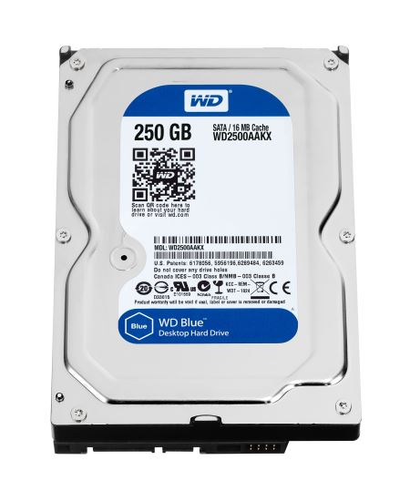 Western Digital Blue, 250 GB 3.5" Serial ATA1