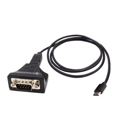 Brainboxes US-735 cable gender changer USB-C RS232 Black1