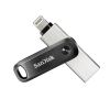 SanDisk iXpand Go USB flash drive 64 GB USB Type-A / USB Type-C 3.0 Black, Silver1