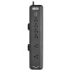 Tripp Lite TLP608DMUAM surge protector Black 6 AC outlet(s) 110 - 125 V 96.1" (2.44 m)5