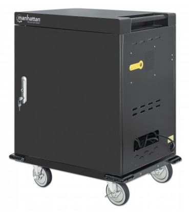 Manhattan 180313 portable device management cart/cabinet Black1