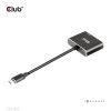 CLUB3D CSV-1552 video cable adapter USB Type-C HDMI + DisplayPort1