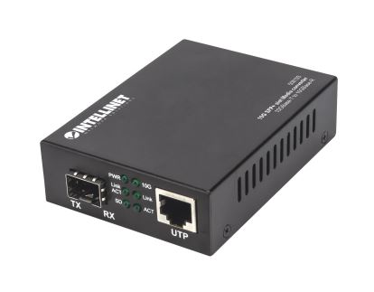 Intellinet 508193 network media converter 10000 Mbit/s Black1