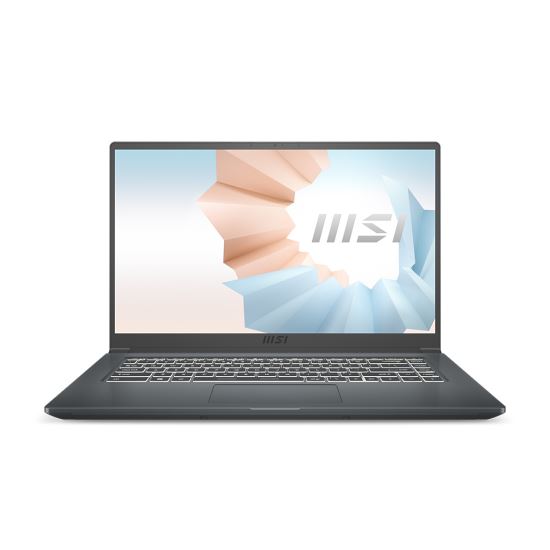 MSI Modern A11MU-652 i7-1195G7 Notebook 15.6" Full HD Intel® Core™ i7 8 GB DDR4-SDRAM 1000 GB SSD Intel Iris Xe Max Wi-Fi 6E (802.11ax) Windows 10 Home Carbon, Gray1