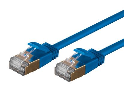 Monoprice 27431 networking cable Blue 12.2" (0.31 m) Cat6a S/FTP (S-STP)1