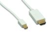 eNet Components HDMIM-MDPM-WH-10F video cable adapter 118.1" (3 m) HDMI Type A (Standard) Mini DisplayPort White1