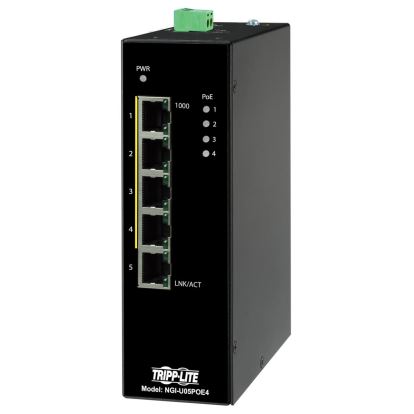 Tripp Lite NGI-U05POE4 network switch Unmanaged Gigabit Ethernet (10/100/1000) Power over Ethernet (PoE) Black1