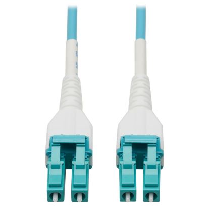 Tripp Lite N821-100M-AQ-AR fiber optic cable 3937" (100 m) LC/PC OFNR OM4 Aqua color1