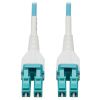 Tripp Lite N821-15M-AQ-AR fiber optic cable 590.6" (15 m) LC/PC OFNR OM4 Aqua color1