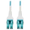 Tripp Lite N821-50M-AQ-AR fiber optic cable 1968.5" (50 m) LC/PC OFNR OM4 Aqua color1