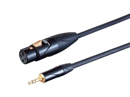 Monoprice 35802 audio cable 35.8" (0.91 m) XLR 3.5mm TRS Black1