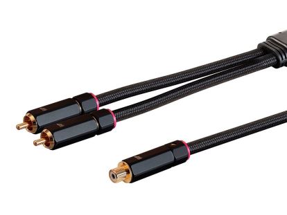 Monoprice Onix Series audio cable 11.8" (0.3 m) 2 x RCA RCA Black1