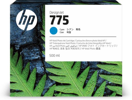 HP 775 500-ml Cyan Ink Cartridge1