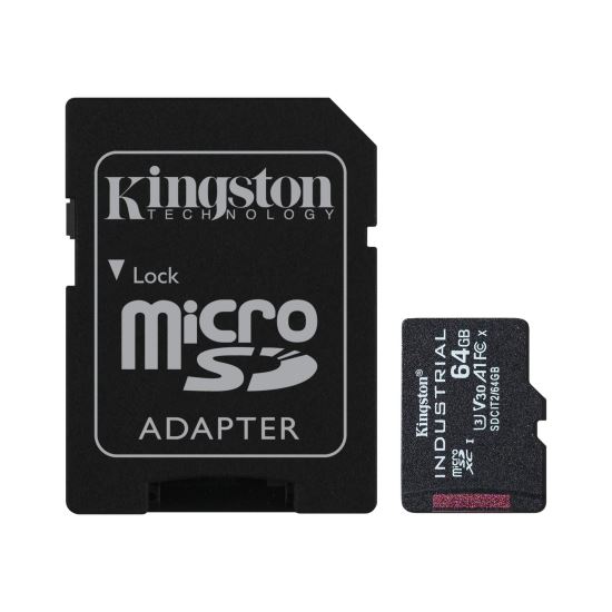 Kingston Technology Industrial 64 GB MicroSDXC UHS-I Class 101