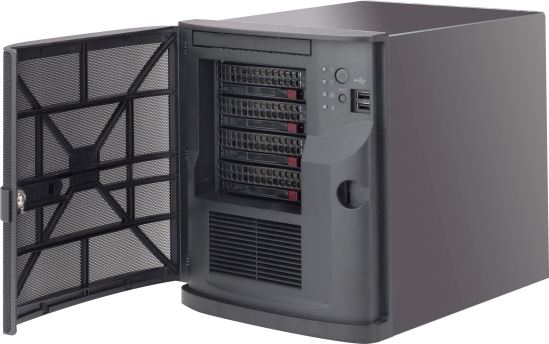 Supermicro CSE-721TQ-350B2 computer case Mini Tower Black 350 W1