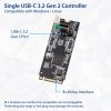 SYBA SY-ADA20232 interface cards/adapter Internal USB 3.2 Gen 2 (3.1 Gen 2)2