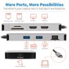 Tripp Lite U442-DOCK8G-GG notebook dock/port replicator Wired USB 3.2 Gen 1 (3.1 Gen 1) Type-C Black, Gray9