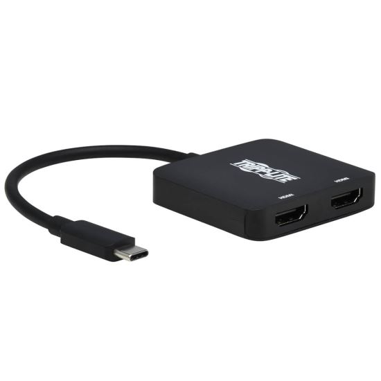 Tripp Lite U444-2H-MST4K6 video cable adapter 4.72" (0.12 m) USB Type-C 2 x HDMI Black1