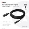 CLUB3D CAC-1536 USB cable 196.9" (5 m) USB4 Gen 3x2 USB C USB A4