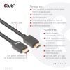 CLUB3D CAC-1375 HDMI cable 196.9" (5 m) HDMI Type A (Standard) Black8