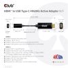 CLUB3D CAC-1333 video cable adapter 8.66" (0.22 m) HDMI Type A (Standard) USB Type-C Black4