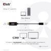 CLUB3D CAC-1333 video cable adapter 8.66" (0.22 m) HDMI Type A (Standard) USB Type-C Black5