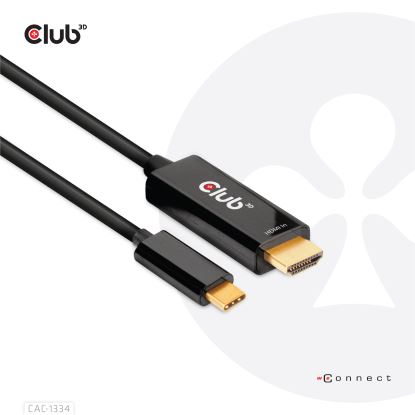 CLUB3D CAC-1334 video cable adapter 70.9" (1.8 m) HDMI Type A (Standard) USB Type-C1