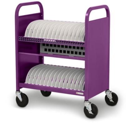 Bretford CUBE Transport Cart Portable device management cart Purple1