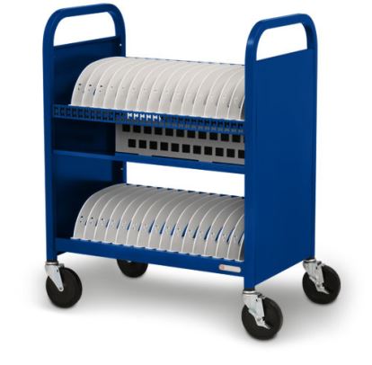 Bretford CUBE Transport Cart Portable device management cart Blue1