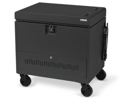 Bretford CUBE Toploader Portable device management cart Charcoal1