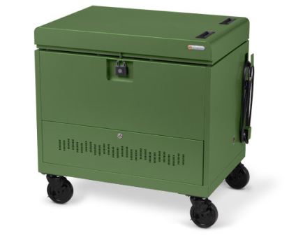 Bretford CUBE Toploader Portable device management cart Green1