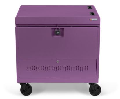 Bretford CUBE Toploader Portable device management cart Purple1