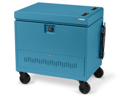 Bretford CUBE Toploader Portable device management cart Blue1