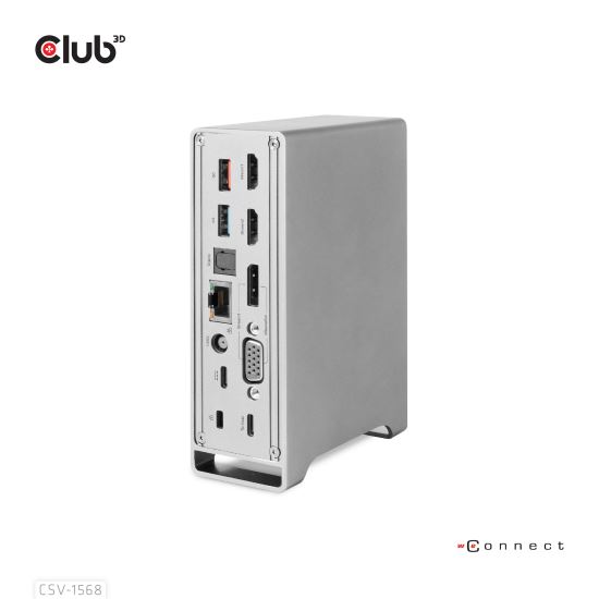 CLUB3D CSV-1568 notebook dock/port replicator Docking USB 3.2 Gen 2 (3.1 Gen 2) Type-C Metallic1
