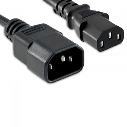 eNet Components C13C14-1F-ENC power cable Black 11.8" (0.3 m) C14 coupler C13 coupler1