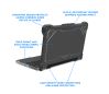 Max Cases Extreme Shell-L notebook case 14" Shell case Black, Transparent2