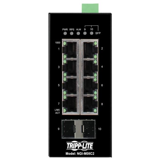 Tripp Lite NGI-M08C2 network switch Managed Gigabit Ethernet (10/100/1000) Black1