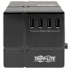 Tripp Lite TLP368CUBEUAM surge protector Black 3 AC outlet(s) 120 V 96.1" (2.44 m)5